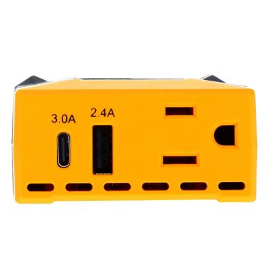 Image showing  65 Watt Power Inverter Slim 12V Dc to 110V Ac with Outlet and 2 Ports