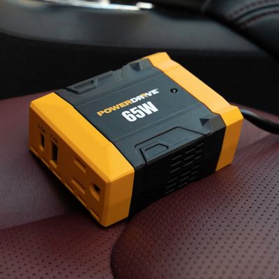 Image showing 5 th PowerDrive 65 Watt Power Inverter Slim 12V Dc to 110V Ac with Outlet and 2 Ports