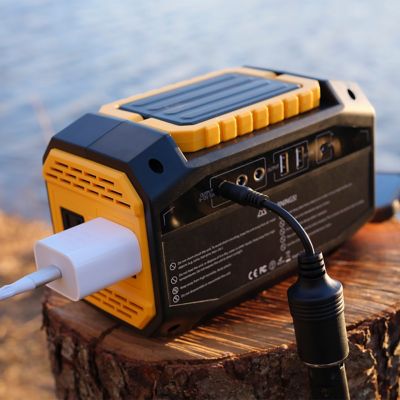 Image showing  Portable Power Station 150W Backup Battery Outdoor Gasless Generator 2 Ac Outlets and 3 Dc Outlets