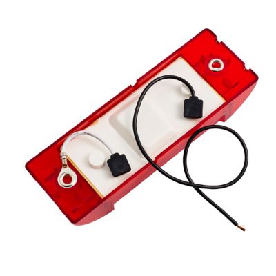 Image showing  Reflective Sealed Marker Light Red 6 x 2 in.