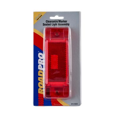 Image showing  Reflective Sealed Marker Light Red 6 x 2 in.