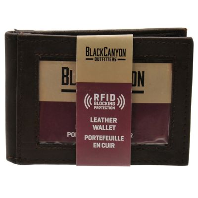 BlackCanyon Outfitters Rfid Blocking Money Clip Leather Wallet with Credit Card Holder