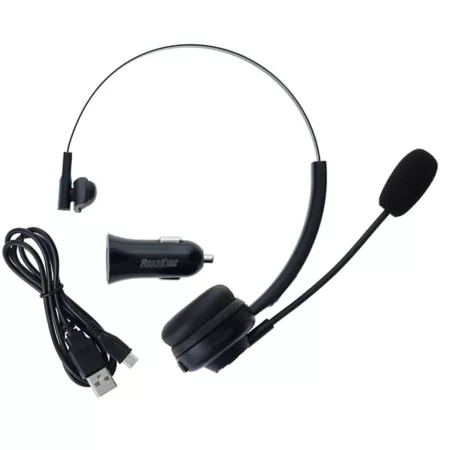 RoadKing Noise Canceling Bluetooth(R) Headset Wireless Hands-Free for Trucker with Mic Cell Phone Accessories