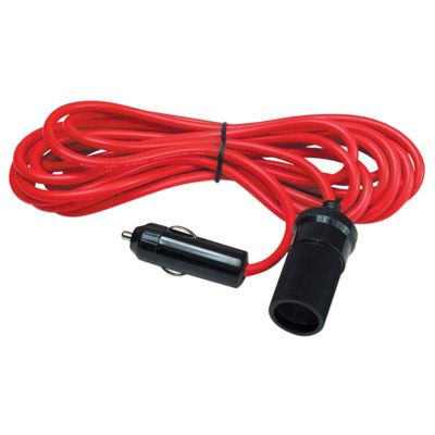 RoadPro 12V 12 ft. Heavy-Duty Extension Cord with Cigarette Lighter Socket