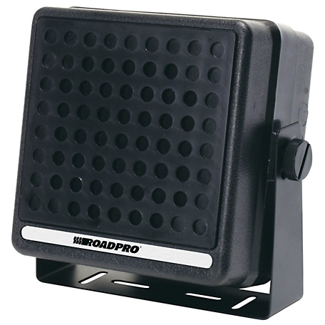RoadPro 4 in. CB Extension Speaker 12 Watts with 10 ft. Cord 3.5Mm Plug Small CB Speaker - Black