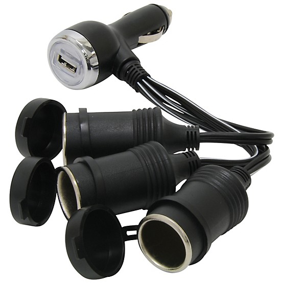 12 volt cigarette lighter to usb Adapter 36 total watts and no radio interference. 12V USB Outlet Marine Switch