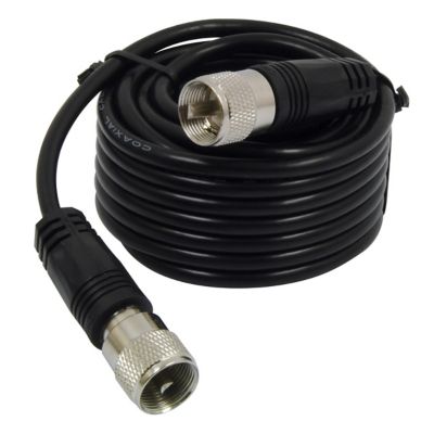 RoadPro CB Antenna Coax Cable CB Ham Radio Cable - Black