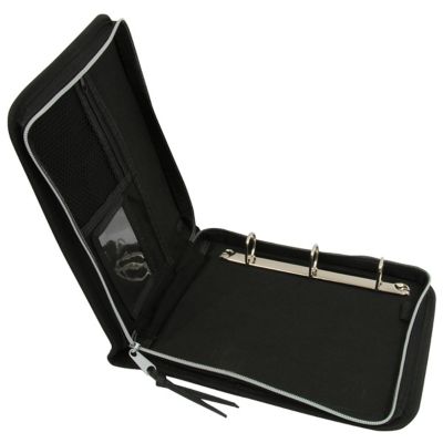 Image showing  Log Binder Zippered 3-Ring Black 10.5 in. x 8.5 in. 3-Ring Zippered Binder for Loose-Leaf Log Sheets