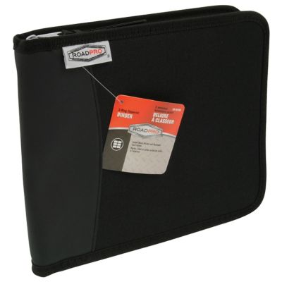 Image showing  Log Binder Zippered 3-Ring Black 10.5 in. x 8.5 in. 3-Ring Zippered Binder for Loose-Leaf Log Sheets