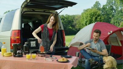 Image showing  Portable Frying Pan Non-Stick Mobile 12 Volt Skillet Electric Nonstick Travel Pan