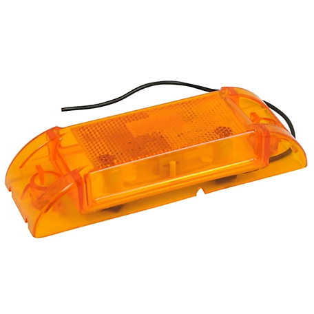 RoadPro Reflective Sealed Marker Lights for Trailers and Trucks - Amber