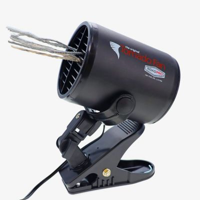 Image showing  14.6 in. Indoor/Outdoor Small 12V Tornado Truck Fan with Mounting Clip, 1,000 CFM