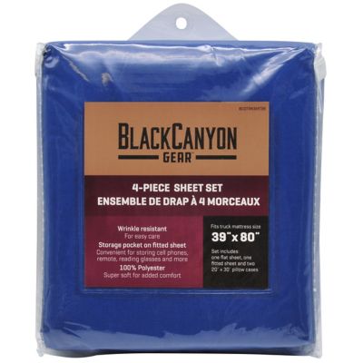 Image showing  Semi Truck Sheets Full 4 pc. Cab Bedding Set 39 in.es By 80 in.es Blue