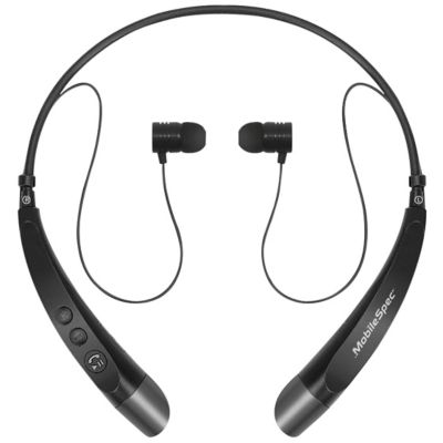 MobileSpec Stereo Bluetooth Earbuds Black