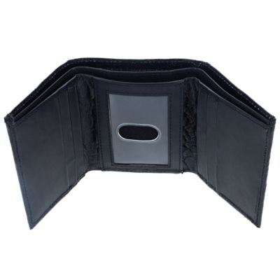 Image showing  Trifold Wallet for Men Leather Folding RFID Blocking with ID Window