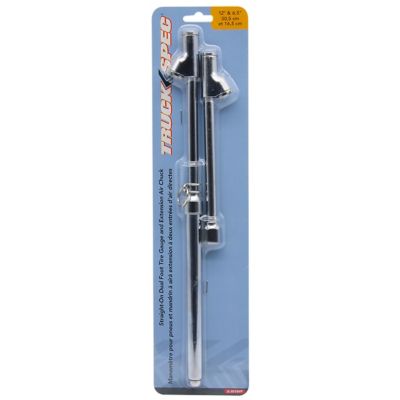 Image showing  11.5 in. Service Gauge Dual ft. - Tire Pressure Gauge to Reach Rear Dual Tires