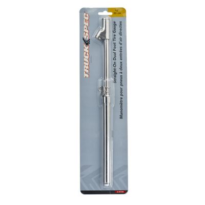 Image showing 5 th TruckSpec Tire Gauge 12 in. Straight-On Dual ft. Tire Pressure Range 10 PSI to 120 PSI
