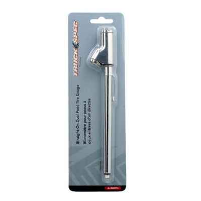 Image showing  Tire Gauge 6 in. Straight-On Dual ft. -Tire Pressure Range 10 PSI to 120 PSI