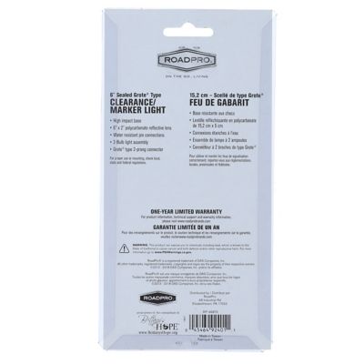 Image showing 6 th RoadPro Turtleback Sealed Light, 6 x 2in., Amber