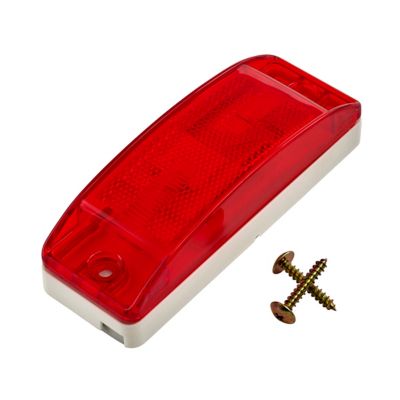 RoadPro Turtleback Sealed Light, 6 x 2in., Red