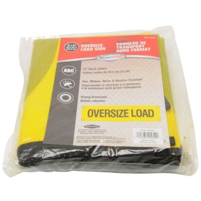 Image showing  Wide Load Mesh Sign Grommets 18 in. x 84 in.