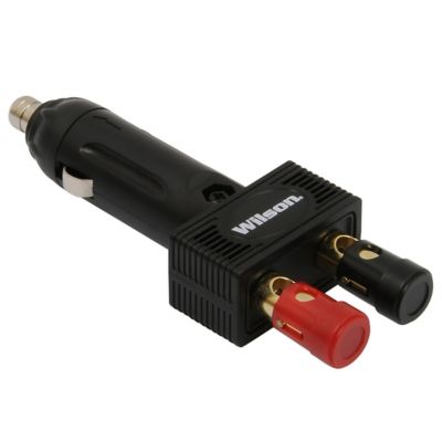 Wilson Antennas 12 Volt 10 Amp Power Plug with Brass Posts Fused Cigarette Lighter Plug