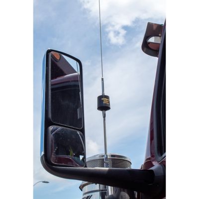Image showing  T2000 Series Black Mobile CB Trucker Antenna with 5 in. Shaft 49 in. Steel Whip 3500 Watts