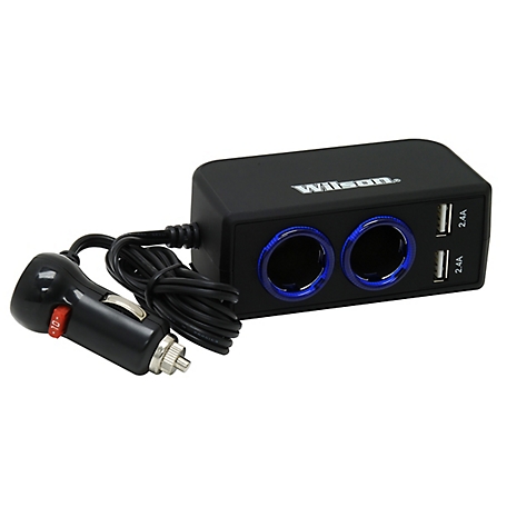 Wilson Antennas Dual 12 Volt Usb Adapter with 3 ft. Cord - Dc Car