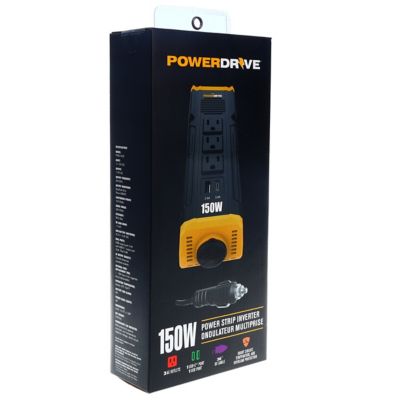 Image showing  150W Car Power Inverter with 3 Charger Outlets and Dual USB Ports, 12VDC to 110VAC