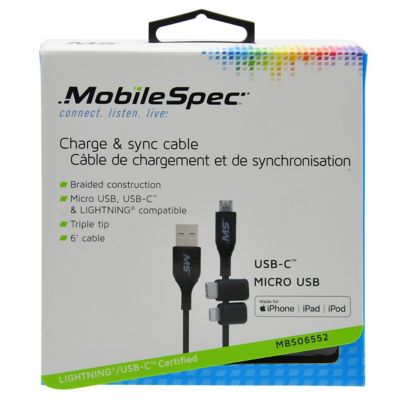 Image showing  6 ft. Multi-Use Charge and Sync Cable