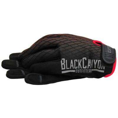 BlackCanyon Outfitters Safety Work Gloves Hi-Vis Hi-Dexterity Synthetic Leather W Padded Back Large Bhg622