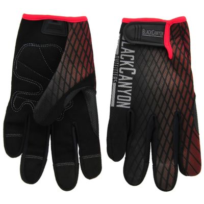 Image showing  Hi-Vis Hi-Dexterity Synthetic Leather Work Gloves with Padded Back, Large