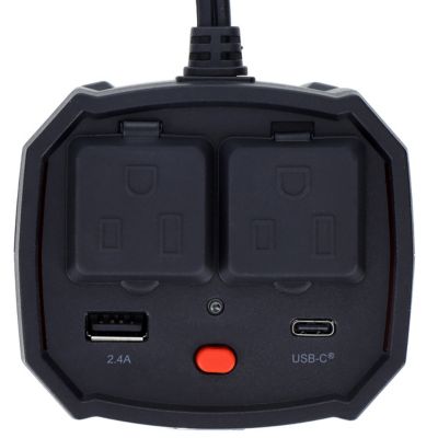 Image showing  120W Cupholder Power Inverter with Dual AC Outlets DC to Ac Inverter