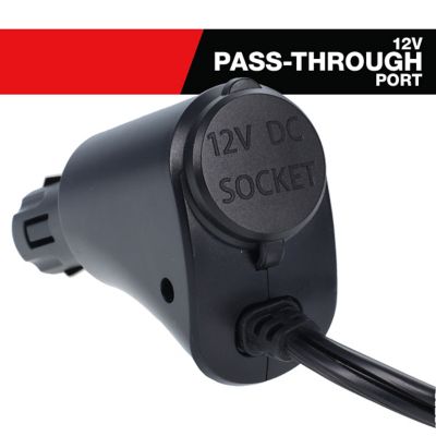 Image showing  120 Watt Portable Power Strip Inverter for Vehicle DC to AC Power 3 ft. Cable