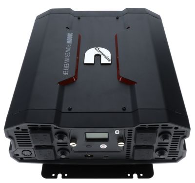 Image showing  3,000 Watt Modified Sine Wave Truck Power Inverter, 12V to 110V, 4 AC Outlets, 2 USB Ports