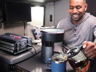 Image showing 8 th Cummins 3,000 Watt Modified Sine Wave Truck Power Inverter, 12V to 110V, 4 AC Outlets, 2 USB Ports