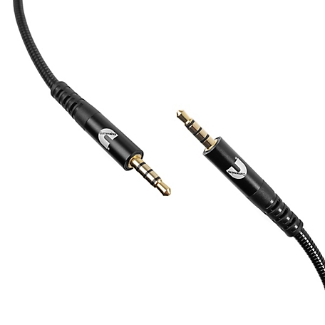 Cummins Aux to Aux Cable for Audio Connect with Wrap Attachment 3.5Mm Male to Male - 8 ft.