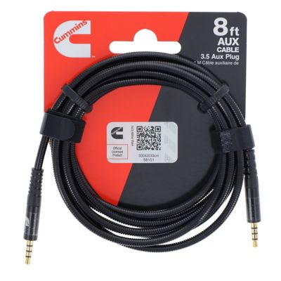 Image showing  Aux to Aux Cable for Audio Connect with Wrap Attachment 3.5Mm Male to Male - 8 ft.