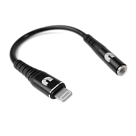 Cummins Lightning Aux Adapter 3.5 Cord Headphone to Mobile 5 in. Cable Headphone Jack Dongle