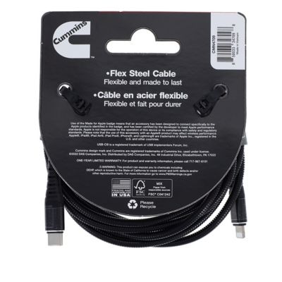 Image showing  Lightning(R) to USB C(R) Flex Cable to Power Most Apple(R) Devices 8 ft.