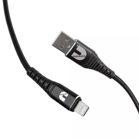 Cummins Lightning(R) to USB cable Mfi certified compatible with most Apple(R) devices and 8 foot wraparound mount. Cell Phone Accessories