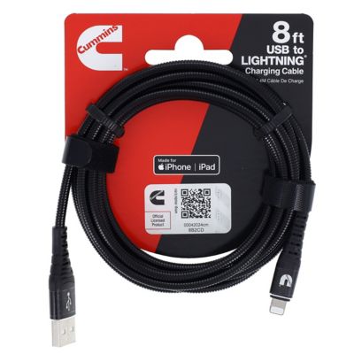 Image showing  Lightning(R) to USB Cable Mfi-Certified Compatible with Most Apple(R) Devices Plus Wrap Attachment 8 ft.