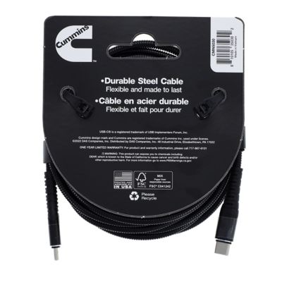 Image showing  Long Charging Cable USB C(R) to Usb-C(R) Flex Cable to Power Most Android(R) Devices 8 ft.