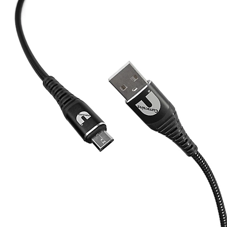 Cummins Long Micro Flex Steel Cable Charger Cord Usb-A to Micro Charging Cord 8 ft.