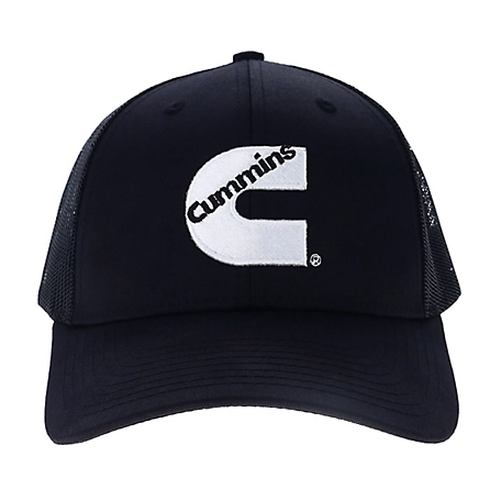 Cummins Mesh-Back Baseball Cap Diesel Fan Snap-Back Trucker Hat Diesel Tech Hat Black