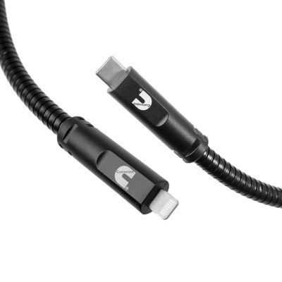 Cummins Steel Braided Usb-C(R) Lightning(R) Charging Cord Compatible with Apple(R) Devices 4 ft.