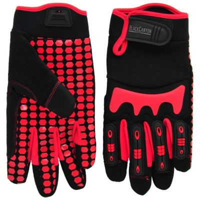 BlackCanyon Outfitters Cut Resistant Gloves with Impact Protection Heavy-Duty Work Gloves W Tpr Knuckle Protection Large