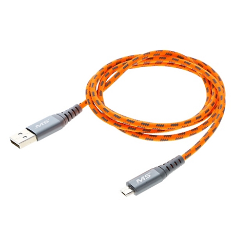 MobileSpec Hivis 4 ft. Micro Cable Orange