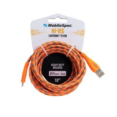 Image showing  MS 10 Hi Vis Lightning to A Cable, Orange