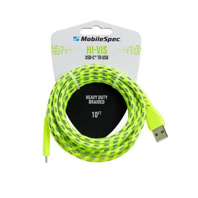 Image showing  MS 10 Hi Vis USB C to A Cable, Green